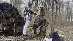 Cute Busty Babe 18+ Fucked Wild in Forest