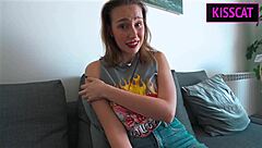 Stepsis practices dirty webcam phrases on brother's huge cock!