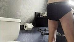 that steamy bath grope leads right into her slick handjob finish