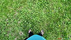 first time masturbating outdoors in the forest feels so naughty and freeing