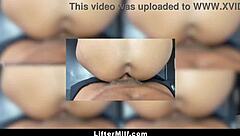 Shoplifter milf caught and punished with big tits blowjob pov