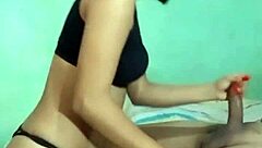 Petite Girlfriend Squeezes Cock Until Explosive Milk Release