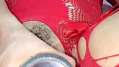 my drenched horny pussy squirts on coca cola bottle creamy orgasm so hot