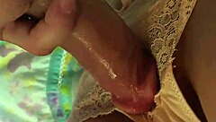 A Stranger Rubs Cock On Panties And Cums Publicly On Bus