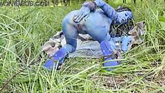 monika fox's huge prolapse dildo anal pussy fuck squirts wildly