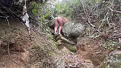 Big ass wife twerks thong fucking public beach