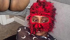 EBONY SQUIRTS EATING WET PUSSY NO MOANING CHALLENGE