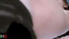 i feel her beautiful brunette pussy clench outdoors in missionary