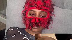 EBONY SQUIRTS EATING WET PUSSY NO MOANING CHALLENGE