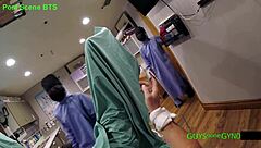 imagine nonbinary doctors humiliating doctor tampa with cum extraction in latex gloves