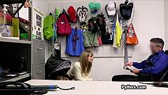 so the dildo stealing hottie gets big dick back office