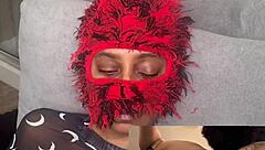 EBONY SQUIRTS EATING WET PUSSY NO MOANING CHALLENGE