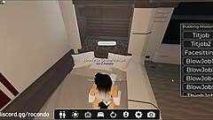 hot bent over doggystyle session with sexy roblox babe