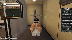 hot bent over doggystyle session with sexy roblox babe