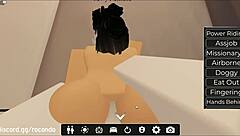 hot bent over doggystyle session with sexy roblox babe