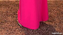 Japanese pornstar takes double penetration cumshot facial