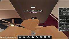 hot bent over doggystyle session with sexy roblox babe