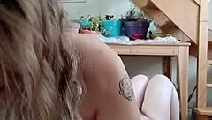 Mistress dominates slave facesitting scratching golden shower