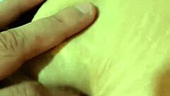 i explore her deep navel during amateur fetish massage session