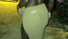 ibiza street flashes her tight pussy