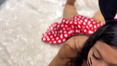 minnie mouse skips cheese for cock pussy pounding halloween surprise