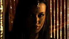 Brunette Babe Strips Naked in Sexy Dance!