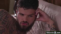 Shemale Joins For Bareback Ass Licking Action