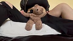 Arabian Snowwhite Shoves Strawberry into Dripping Tight Teen Pussy