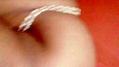 Shaved pussy drips wet in closeup tease!