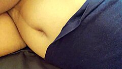 Lusty Curvy Asian Babe Masturbates Intensely with Cucumber