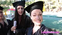 after graduation we dive into besties' licking frenzy party