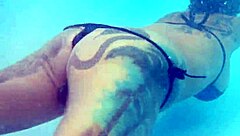 melissa tattoos poolside mermaid brown eyes allure