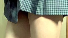 asian maid uniform anal plug nipple tease humiliation training