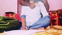 indian teen's huge boobs bounce as she fucks neighbor uncle dirty talk