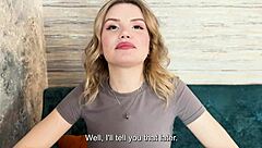 skinny college blonde moans riding stranger's cock after quick meet