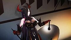 Girl Swells Up Huge Like Balloon In Femdom Play!