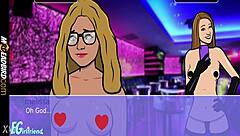 lesbian strippers tear clothes in wild nightclub game