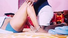 indian teen's huge boobs bounce as she fucks neighbor uncle dirty talk