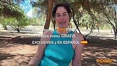 Mature Spanish Milf Emmita's Rough Outdoor Debut with Young Stud
