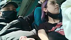 Public bus blowjob creampie pounding, wanna join blakeproductions ride?