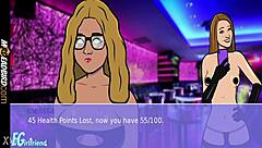 lesbian strippers tear clothes in wild nightclub game