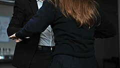 Nerdy Classmate Time Stops Spoiled Redhead For Hard Fuck Doll Pounding