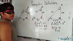 university student learns erotic trigonometry lessons wildly!