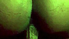 Ebony Babe's Huge Ass Bent For Creampie Drip