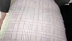 curvy redhead's fat ass shakes in fishnets