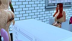 horny sims nurse bella, why pound mila's ass so wildly?