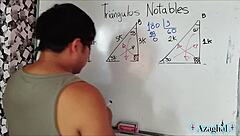 university student learns erotic trigonometry lessons wildly!
