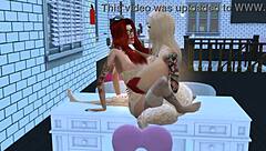horny sims nurse bella, why pound mila's ass so wildly?
