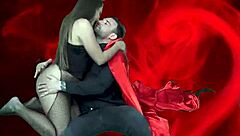 Busty brunette dirty devil takes cum in wet panties!