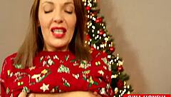 hot milf creampied under christmas tree?
